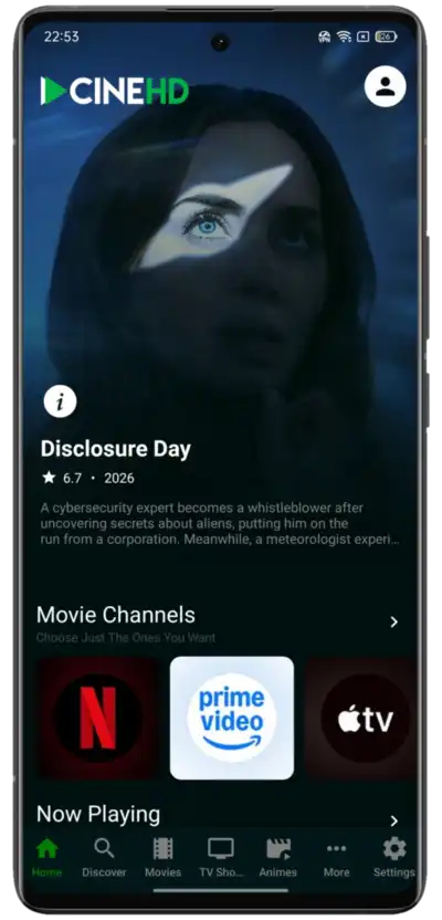 CineHD App Screenshot 1